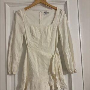 White Long Sleeve Dress